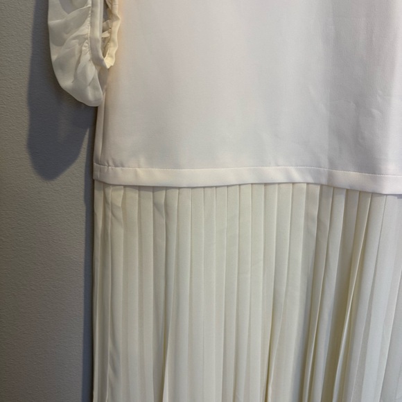 Tuckernuck Ivory Chiffon Pleated Lorraine Dress - Picture 6 of 11